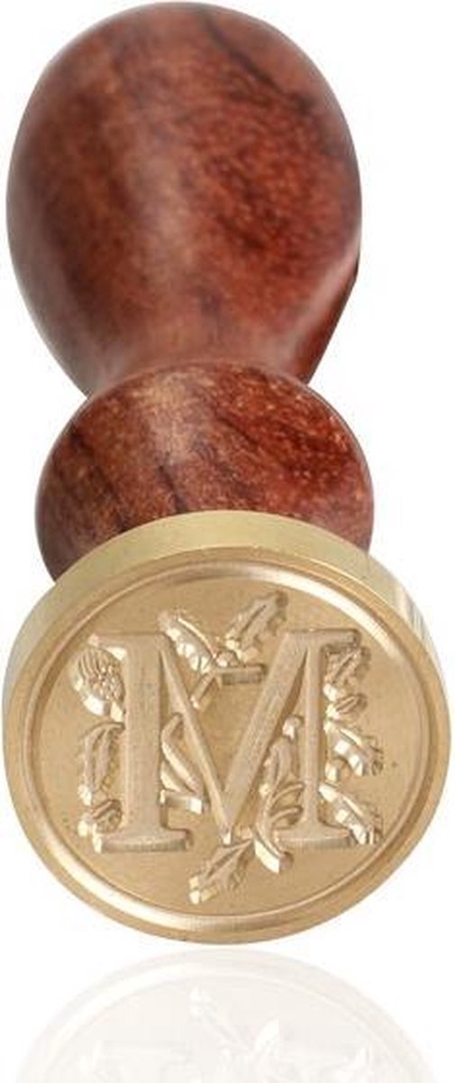 Houten Stempel met Letter M | Wax Seal | Stempelen